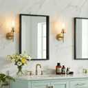 Wall Sconces Set of Two, Modern Bathroom Vanity Light Fixtures with Clear Glass, Hardwired Sconces Brushed Gold Wall Lights for Bathroom Mirror Living Room Bedroom Hallway Stairs, 2Pack