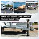 YOMILINK Upgrade 5000 lbs Trailer Jack, A-Frame Dirll Trailer Jack, 23" Vertical Travel, 20-24V Cordless Drill Compatible, Adjustable Drop Leg