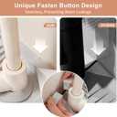 2 x 18 inch Silicone Faucet Mat for Kitchen Sink - 6 Slope & Fasten Button Design, Quick-Dry Splash Guard Water Catcher Behind Faucet, RV/Bathroom Safe (Gray) (17.7" x 5.5")