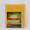 DUCK KRAFT BUBBLE MAILERS #0 6″ X 9″ 6PK x 2 pack