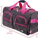 Rockland Rolling Duffel Bag, Black, 22"