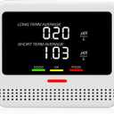 Digital Radon Detector - User-Friendly Desktop Device with HD LCD Display, 2-3 Years of Battery Life on 6-Hour Charge, 10-Year Sensor Lifespan, Perfect for Accurate Home and Office pCi/L Reading