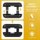 Edge Banding Trimmer with [Tungsten Carbide Blades] & ABS Body, Pneumatic Edge Banding Cutter for Laminate, Melamine, Wood, PVC, Veneer - Double Edge Operation (Black)