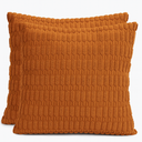 Pillowcase 2 Pack Orange 22 x 22 In 