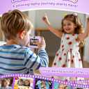 Instant Camera, Front Rear Dual Selfie Kids Camera with 1080P Videos, Holiday Birthday Gifts for Kids Age 3-12, Toddler Portable Travel Print Digital Camera Toy for 4 5 6 7 8 9 Year Boys Girls