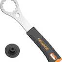 GEWAGE Bicycle Bottom Bracket Tool - Bottom Bracket Removal Install Tool Compatible with Shimano Hollowtech II/BB9000, BBR60,12X46MM - BB Remover with Crank Cap Wrench