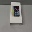 ALANAS Large RGB Digital Alarm Clock with Dynamic Color Changing Mood Lights, Dual Alarms, Snooze, Adjustable Volume & Brightness, USB Ports, DST, Plug in Clock for Bedrooms, Home Office Desk Decor