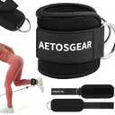 Ankle Straps For Cable Machines Women,Kickback Ankle Strap,Ankle Cuff Cable Attachment,Gym Glutes Workout Strap,Leg Extension Straps,One Size Fit All Premium Padded Cuffs Super Comfort Fitness, Black