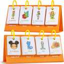 2 x Alened Sentence Building Flash Cards for Kids Ages 5-8, Learn to Read Phonics Toy, Word Games, Speech Therapy Materials, Education Kindergarten Classroom Must Haves for 1st 2nd Grade