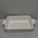 MALACASA 4.4 QT Baking Dish, 9x13 Large Casserole Dish for Oven, Ceramic Baking Pan, Rectangular Lasagna Pan Deep with Handles for Baking, Durable Microwave Oven Safe, Wedding Gift,White, Series BAKE-BAKE