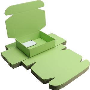 Green tea Corrugated Cardboard Airplane Boxes - Durable Shipping Packaging for Gift Wrapping, Invitations, Weddings & More! (L10xW8xH2.8 inch)