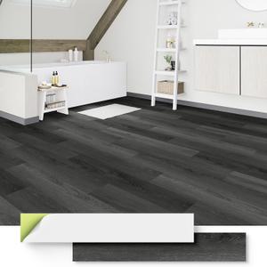 ATOPOSE 3mm Thick Vinyl Flooring Peel and Stick,28 Pack 42 sq. ft,Grey Oak