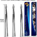 JETKONG 3 Pcs 12-Inch Cooking Tweezers Tongs Long Stainless Steel Chef Tweezers (12 12 12 Inch, Black)