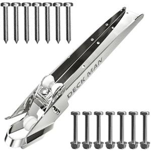 Deck Man Bow Anchor Roller 316 Stainless Steel Marine Grade Hinged Self-Launching Bow Roller for Delta Anchors