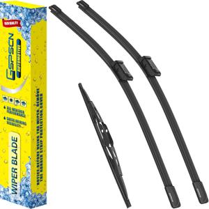 GSPSCN 3 Wipers For 2024 2023 2022 2021 Chevrolet Tahoe Suburban/Cadillac Escalade/GMC Yukon XLOriginal Equipment Windshield Wiper Blades Set 22"+22"+13" (Set of 3)
