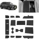 SKTU Door Slot Mat for 2025 2026 Hyundai Tucson Accessories Door Groove Gate Pad 15Pcs Fit 2025 2026 Hyundai Tucson Limited Door Compartment Cup Console Liners Tucson Hybrid Floor Liners (Black)