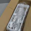 Delamu Pantry Door Organizer, Adjustable Metal Over the Door Pantry Organizer Rack, 6-Tier Over the Door Spice Rack, Kitchen Pantry Door Organizers and Storage, D5 W12 H52.1 inch, White, Small