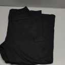 Girls Kids Cargo Sweatpants Wide Straight Leg Jogger Pants 5-14 Years (Black)