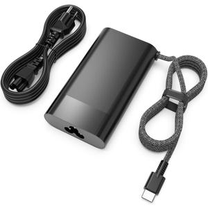 New Slim 65W USB C Charger, Compatible with HP EliteBook 830 840 845 860 865 640 650 1040 G8 G9 G10 G11, Envy x360 15 17, OmniBook, ProBook, ZBook, Spectre, Elite x2 Power Adapter Supply Cord