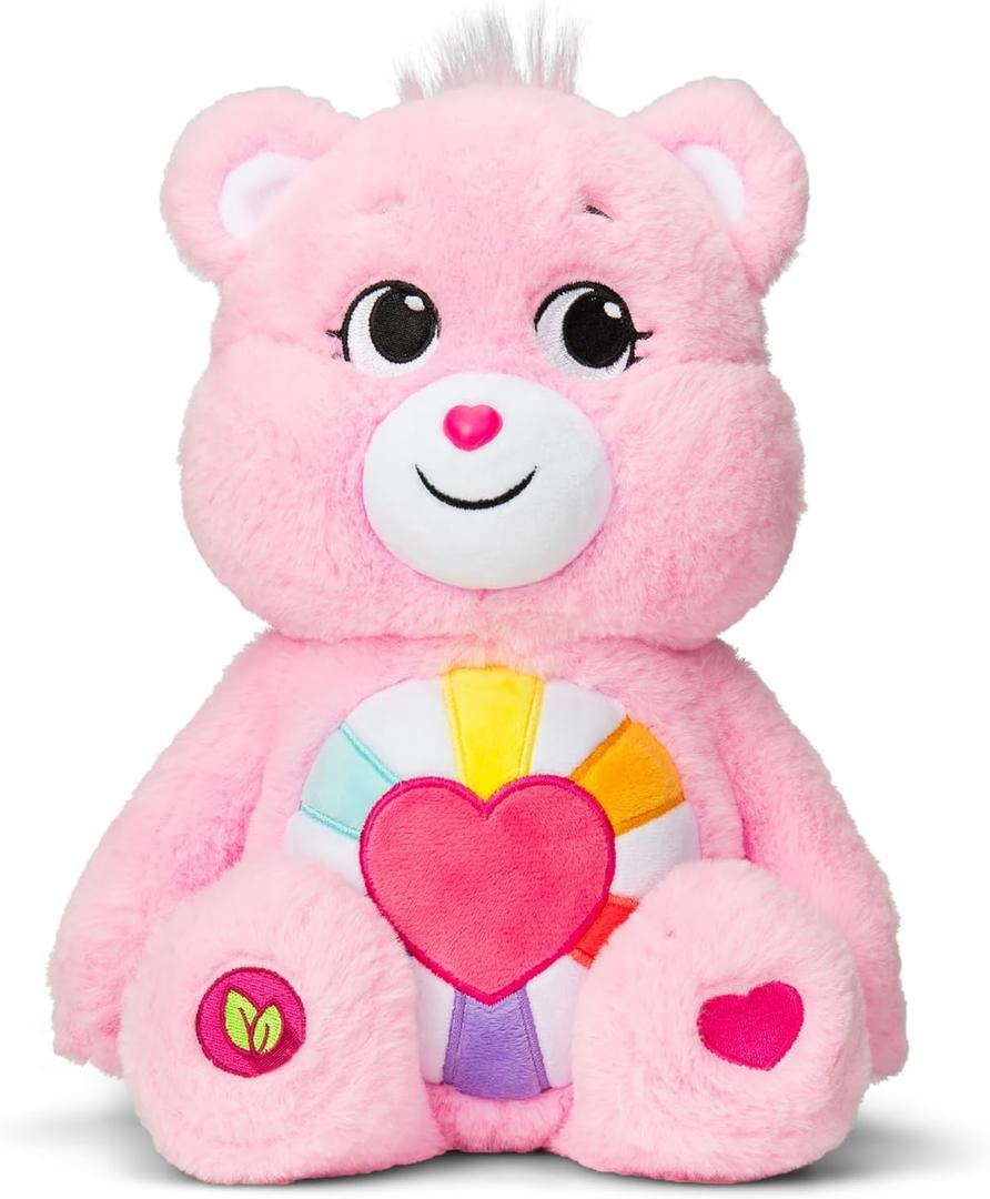 Care Bears 14" Hopeful Heart Bear Plushie - Medium Size - Pink Plush for Ages 4+  Perfect Stuffed Animal Holiday, Birthday Gift, Super Soft and Cuddly  Gift for Girls and Boys, Collectors