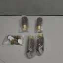 5 Inch Wooden Furniture Legs with Gold Cap Set of 4 Sofa Replacement Solid Wood Furniture Feet for Armchair Couch Cabinet Dresser Ottoman TV Stand Bed Legs (5inch)