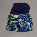 Talisea Tankini Swimsuits with Shorts - Two Piece Tummy Control Bathing Suits High Neck Swimwear With Two Side Pockets (XX-Large, Green Leaves)