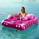 Inflatable Tank Pool Floats Adults - Jasonwell Kids Pool Floaties Swimming Pool Tank with Water Cannon Gun Swim Floaty Rafts Lake Beach Party Pool Toys for Boys Girls Kids Adults