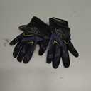 Louisville Slugger Adult Genuine 2.0 Batting Gloves (Medium, Black)