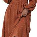 Dresses for Women 2026 Blue Maxi Dress Formal Wedding Guest Dresses for Women Long Sleeve Dresses for Women (Orange, XXL)