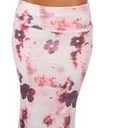 Skirt Sets Women 2 Piece Outfits - Sexy Two Pc Sleeveless Tank Crop Top Fold Over Maxi Long Skirts Size Xs