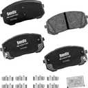 Bendix Priority1 CFC2302 Ceramic Front Brake Pads for Hyundai Elantra 2021, Sonata 2022-2020, Kia K5 2023-2021