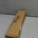 TONIAL Black Curtain Rod 32 to 120 Inches, 7/8 Adjustable Curtain Rods for Windows 20 to 116 Inches, Splicing Drapery Rods Heavy duty with Netted Texture Finials