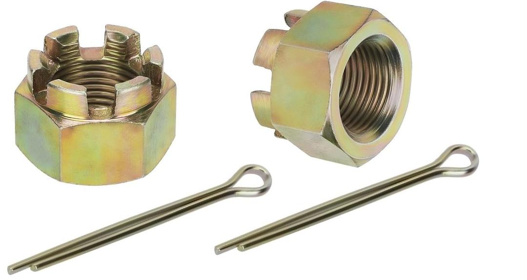 2PCS Rear Axle Castle Nuts 7543005 Replacement for Polaris ATV Big Boss, Trail Blazer 250 1990-06/330 2008-13, Magnum Scrambler Sportsman Xpedition Xplorer