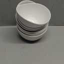 Porcelain Small Serving Bowls, 10 Ounce Dessert Bowls for Ice Cream Snacks Appetizer Candy Dishes, Dishwasher Safe Durable Ceramic White Bowl for Party, Set of 6 (5.5 inch)