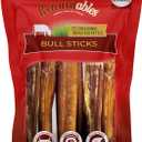 2 x Bully Stick,Small, Single-Ingredient, Premium, All-Natural Grass-Fed Bull Stick, Long Lasting Dog Chew for Aggressive Chewers - 6.5 oz | for Medium Dogs (6.5 Ounce (Pack of 1)), Best By: DECEMBER 2025
