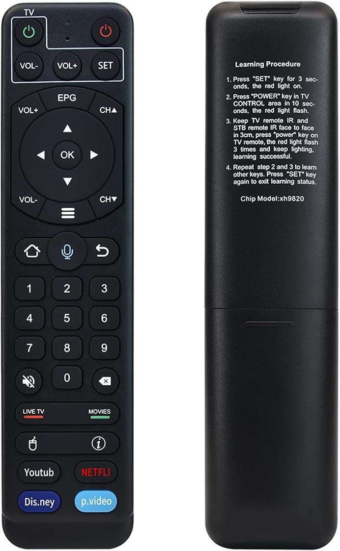 V2 Pro Voice Remote Compatible with vSeeBox V1 / V2 / Elite/Max | Replacement for vSeeBox V2Pro Remote, Perfect for OctaStream Elite Max Latest Technology Android TV Box 2023