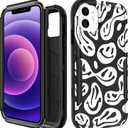 for iPhone 11 Case - Women Cute Girls Phone Cover Girly Aesthetic Unique Design Teen Kawaii Smile Heavy Duty Protective Hard Shockproof Military Grade Funda for iPhone 11