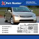 HS26236PT-2 Head Gasket Set for Civic HX EX 2001-2005 | Includes Bolts Kit, 1.7L V-TEC D17A2 D17A6 Engine, Replaces HS4029 HS4034, Excellent Repair Parts, Easy Installation