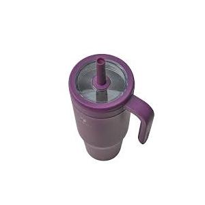 Reduce 40oz Stainless Steel Tumbler with Handle - Dual-Wall Vacuum Insulated Travel Mug, Keeps Drinks Cold for 24 Hrs, Fits Cupholders, Dishwasher Safe, Purple and Black