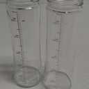 2 Clear Glass Bottle 500ml
