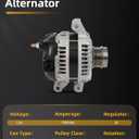 OCPTY Alternator 11682 for Buick Regal Regal Sportback/TourX,for Cadillac ATS CTS,for Chevrolet Blazer Camaro Colorado Impala Malibu Malibu Limited, for GMC Canyon 2014-2020,Not suitable for 1.5L 3.6L