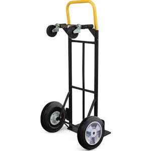 Simpli-Magic 2 in 1 Convertible Hand Truck and Dolly, 800LBS – Heavy-Duty Moving Dolly Cart with 10" Flat Free Rubber Wheels & Handle