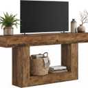 Tribesigns 63" Farmhouse TV Stand for 65" TV, Two-Tone Media Console Table
