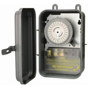 Woods 59101rwd Outdoor 120v 40a 24-Hour Spst Mechanical Time Switch W/ Metal Box