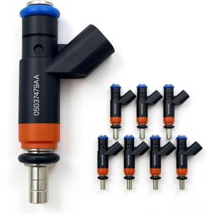 Fuel Injectors Compatible with Hemi 5.7 Fuel Injectors,Compatible with Dodge 5.7L Charger Ram-Pickup Durango 2008-2015, Jeep Grand Cherokee, 4 Holes Set of 8 Injector OEM# 05037479AA