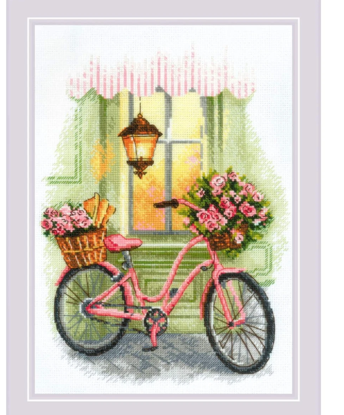 Riolis counted cross stitch kit "A Floral Trip", 21x30cm, DIY
