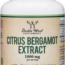 Citrus Bergamot Supplement, 1000mg, 60 Capsules - Supports Healthy Cholesterol & Triglyceride Levels - 1,000mg Servings (Bergamonte Standardization) by Double Wood