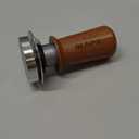 IKAPE 51mm Espresso Coffee Tamper, Spring-loaded Calibrated Tamper with Premium Stainless Steel, Walnut Wooden-Handle Tamper Compatible with All 51mm Espresso Machine Bottomless Portafilter (Red)