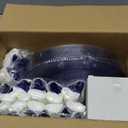 SUT 175 Pcs Blue and Clear Plastic Dinnerware Set for 25 Guests, Include: 25 Dinner Plates, 25 Dessert Plates, 25 Pre Rolled Napkins With Silverware, 25 Cups, Disposable Plates for Party, Wedding