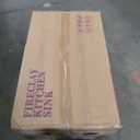 Miuara Farmhouse Sink Double Bowl 33 Inch - White Apron Front Kitchen Sink Reversible 33"x18"x10", Undermount Installation, Farm House﻿ Style Dual Basin 50/50, Heavy Duty Solid Fireclay, for Kitchen